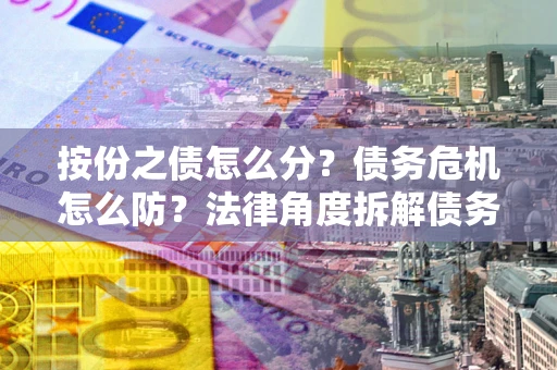 北京按份之债怎么分？债务危机怎么防？法律角度拆解债务分配与风险自保指南
