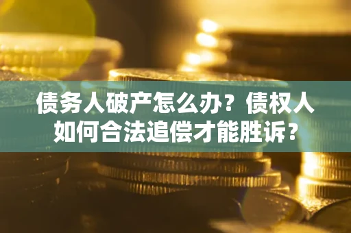北京债务人破产怎么办？债权人如何合法追偿才能胜诉？