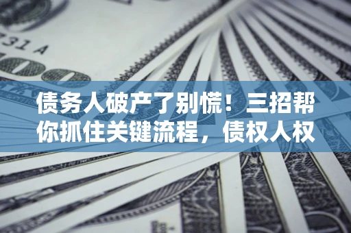 北京债务人破产了别慌！三招帮你抓住关键流程，债权人权益不再缩水